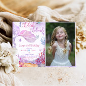 Mermaid 2nd Birthday Splishスプラッシュパーティー写真 招待状