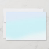 Mermaid 2nd Birthday Two The Seaパーティー写真 招待状 (裏面)