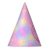 Mermaid 3rd誕生日の変更の編集文字のパーソナライズ パーティーハット (左)