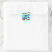 Mermaid 3rd誕生日Tシャツとギフト ハートシール (バッグ)