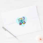Mermaid 3rd誕生日Tシャツとギフト ハートシール (封筒)