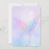 Mermaid 4th Birthday 招待状 (裏面)