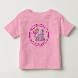 Mermaid 4th Birthday Change編集文字パーソナライズ トドラーTシャツ