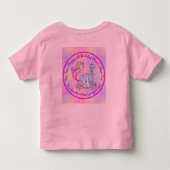 Mermaid 4th Birthday Change編集文字パーソナライズ トドラーTシャツ (裏面)