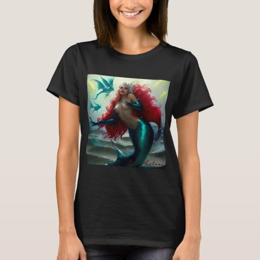 MERMAID 5 by Juan Cabana 2024 Tシャツ (正面)