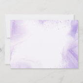 Mermaid 5th誕生日ダイビングへ5つのパーティー写真 招待状 (裏面)