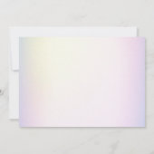 Mermaid 6th誕生日スプラッシュパーティー写真 招待状 (裏面)