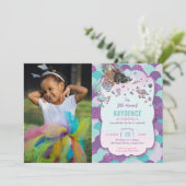 Mermaid African American Birthday Partyの写真 招待状 (スタンド正面)