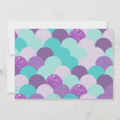 Mermaid African American Birthday Partyの写真 招待状 (裏面)