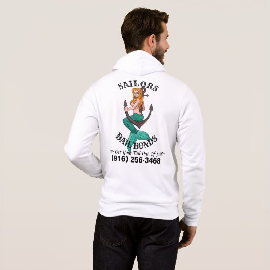 Mermaid Anchor Hoodie パーカ (裏面フル)