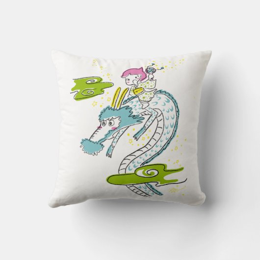 Mermaid and Dragon クッション (裏面)