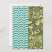 Mermaid & Army Boy Girl誕生日共有パーティー 招待状 (裏面)