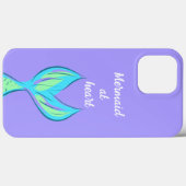 Mermaid atハートパープルケースメイトiPhoneケース Case-Mate iPhoneケース (裏面 (横))