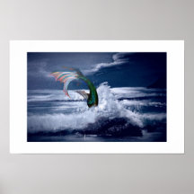 Mermaid at Night Poster