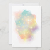 Mermaid Baby Shower Girl Under the Sea 招待状 (裏面)