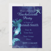 Mermaid Bachelorette Beach Party Invitation  招待状 (正面)
