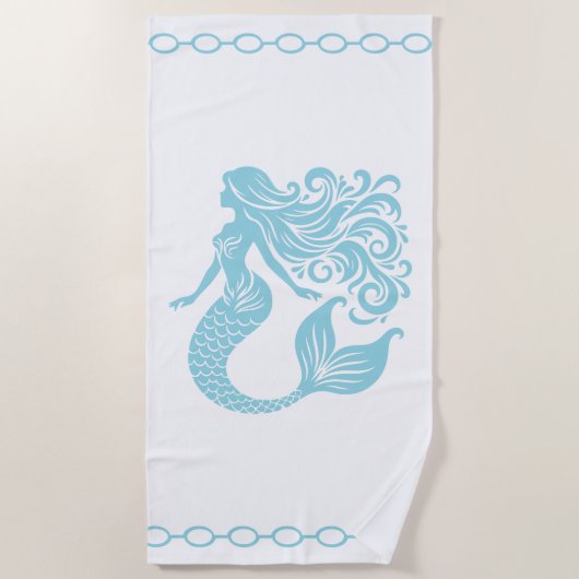 Mermaid Beach Towel ビーチタオル (正面)