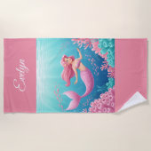Mermaid Beach Towel ビーチタオル (正面)