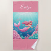 Mermaid Beach Towel ビーチタオル (正面)