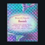 mermaid beauty salon チラシ<br><div class="desc">beauty salon flyer</div>
