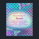mermaid beauty salon チラシ<br><div class="desc">beauty salon flyer</div>
