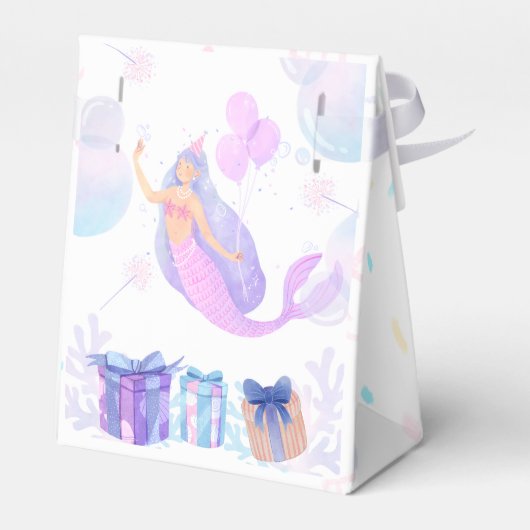 Mermaid Birthday フェイバーボックス (裏面サイド)
