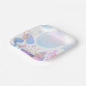 Mermaid Birthday ペーパープレート (傾斜あり)