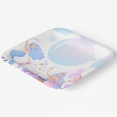 Mermaid Birthday ペーパープレート (傾斜あり)