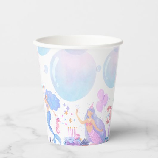 Mermaid Birthday 紙コップ (正面)