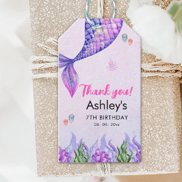 Mermaid Birthday Gift Tags for Girls ギフトタグ