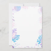 Mermaid Birthday Invitation 招待状 (裏面)