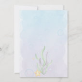 Mermaid Birthday Invitation 招待状 (裏面)