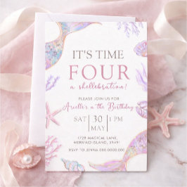Mermaid Birthday Invitation 招待状
