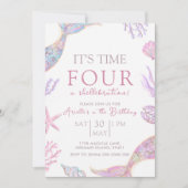 Mermaid Birthday Invitation 招待状 (正面)