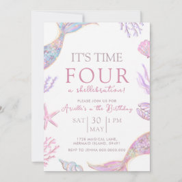 Mermaid Birthday Invitation 招待状