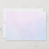 Mermaid Birthday Invitation with Photo for Girls 招待状 (裏面)