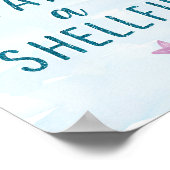 Mermaid Birthday Partyがシェルフィーのサインを取る ポスター (角)