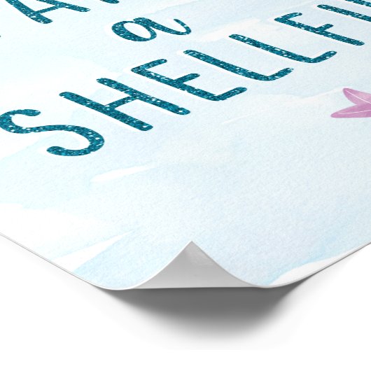 Mermaid Birthday Partyがシェルフィーのサインを取る ポスター (角)