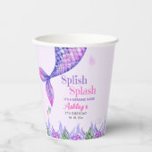 Mermaid Birthday Party Cups for Girls 紙コップ (正面)