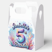 Mermaid Birthday Party Custom Name & Age Isabella  フェイバーボックス (オープン)