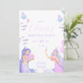 Mermaid Birthday Party, Under the Sea Mermaid 招待状 (スタンド正面)