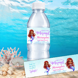  Mermaid Birthday - Under the sea ペットボトルラベル