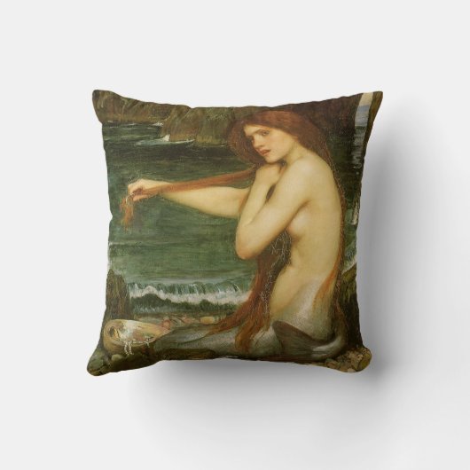 Mermaid by John William Waterhouse クッション (裏面)
