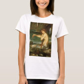 Mermaid by John William Waterhouse Tシャツ (正面)