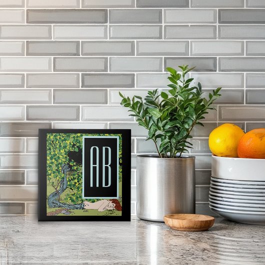 Mermaid by Koloman Moser タイル