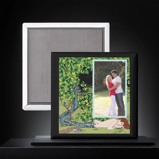 Mermaid by Koloman Moser With Photo マグネット