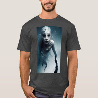 Mermaid by Midjourneys 実在 Life Mermaidシリーズ Tシャツ