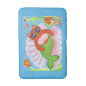 Mermaid Cat Bathroom Rug  バスマット (正面縦)