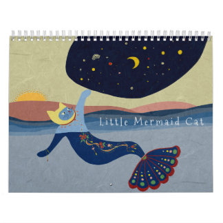 Mermaid Cat Calendar カレンダー