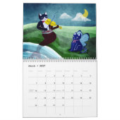 Mermaid Cat Calendar カレンダー (3月 2027)